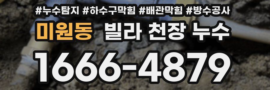 미원동 빌라 천장 누수