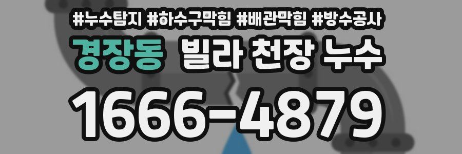 경장동 빌라 천장 누수