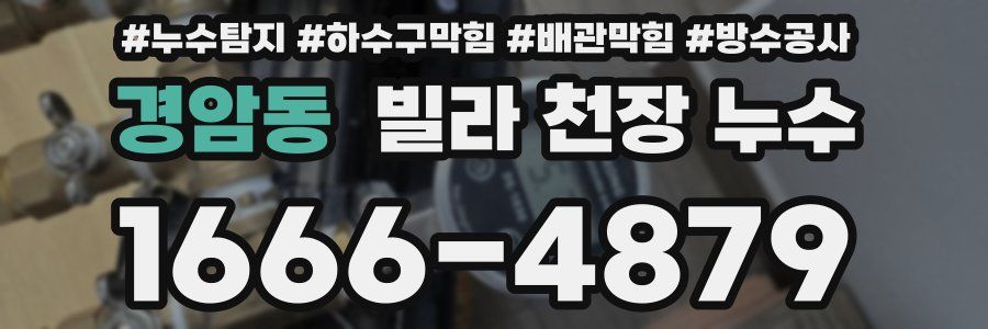 경암동 빌라 천장 누수