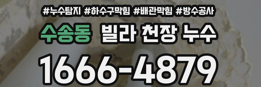 수송동 빌라 천장 누수