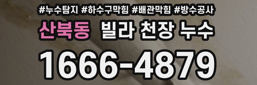 산북동 빌라 천장 누수