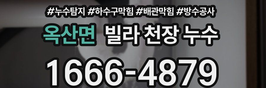 옥산면 빌라 천장 누수