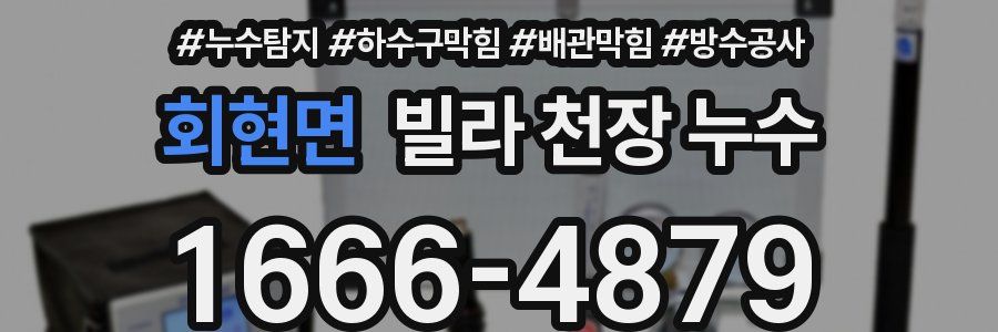 회현면 빌라 천장 누수