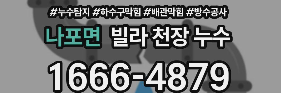 나포면 빌라 천장 누수