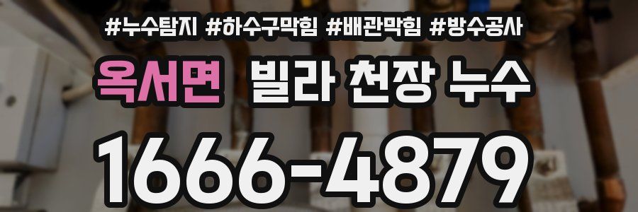 옥서면 빌라 천장 누수