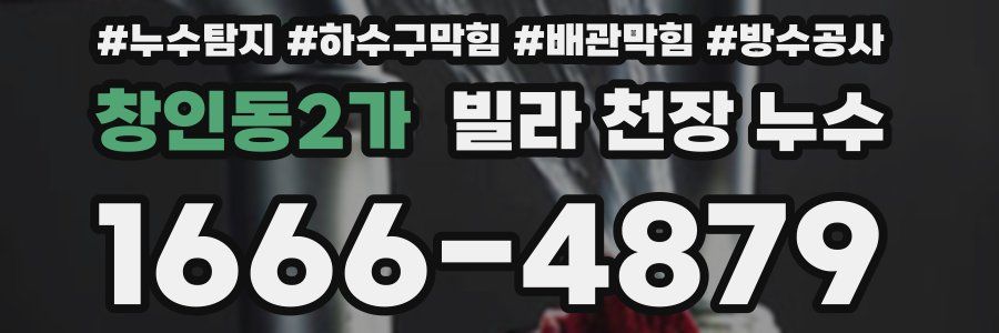 창인동2가 빌라 천장 누수