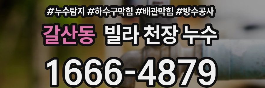 갈산동 빌라 천장 누수