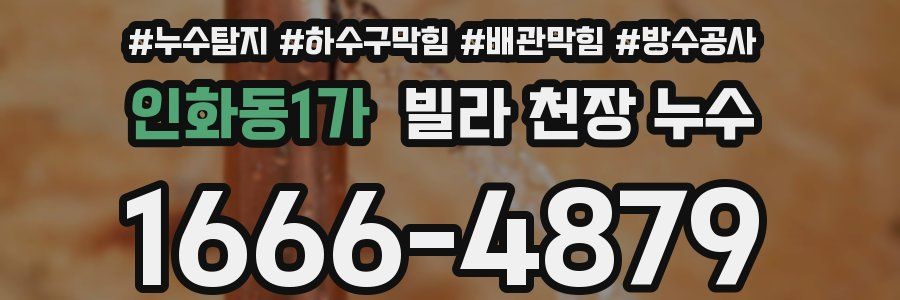 인화동1가 빌라 천장 누수