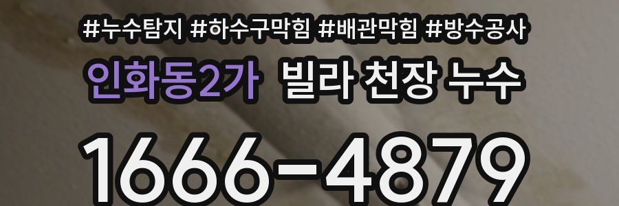 인화동2가 빌라 천장 누수
