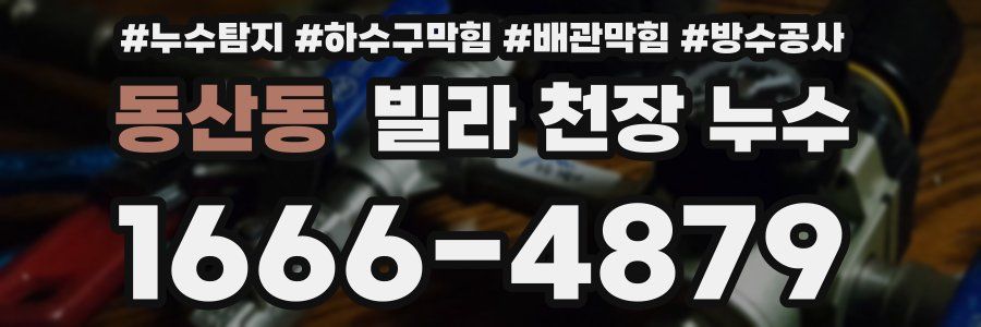 동산동 빌라 천장 누수
