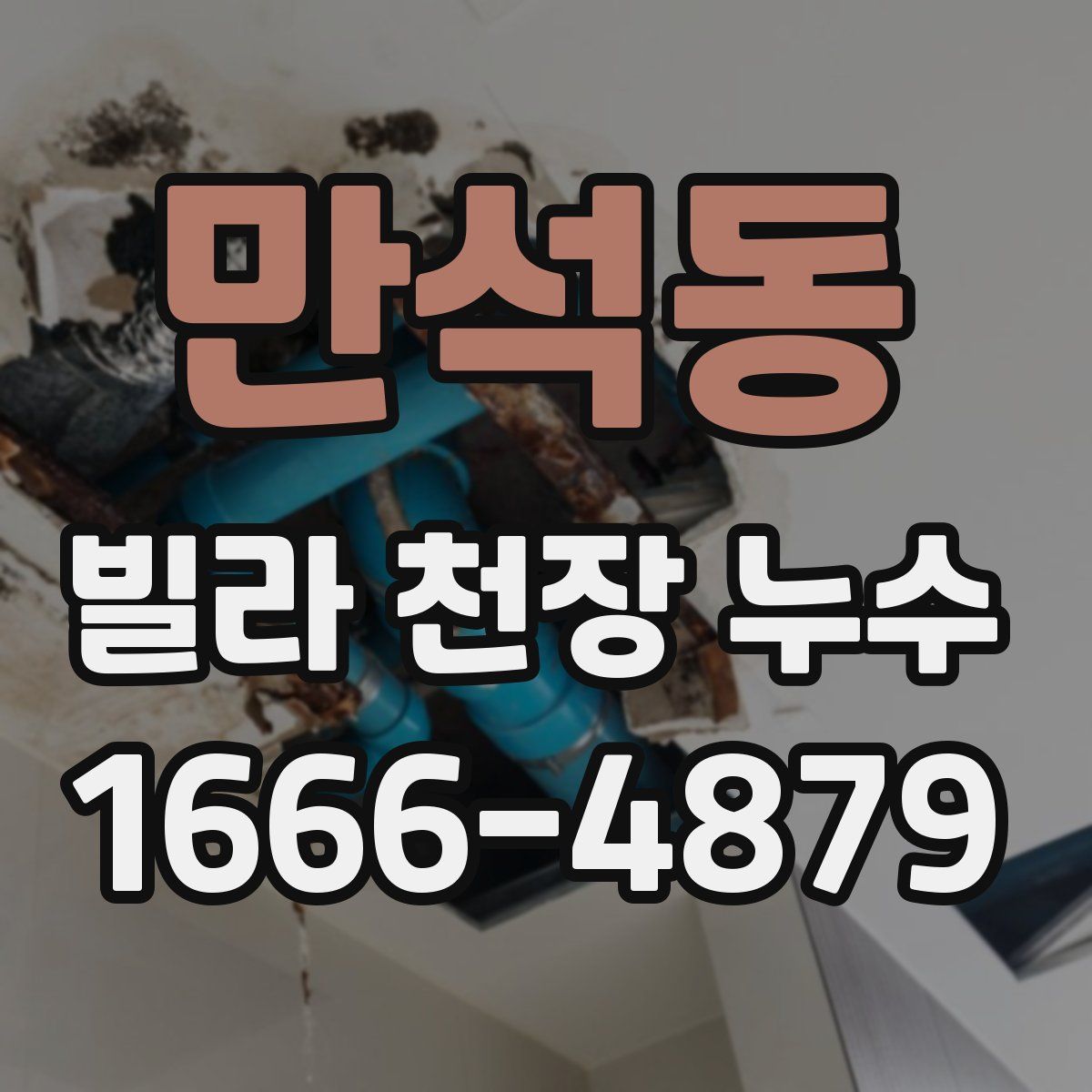만석동 빌라 천장 누수