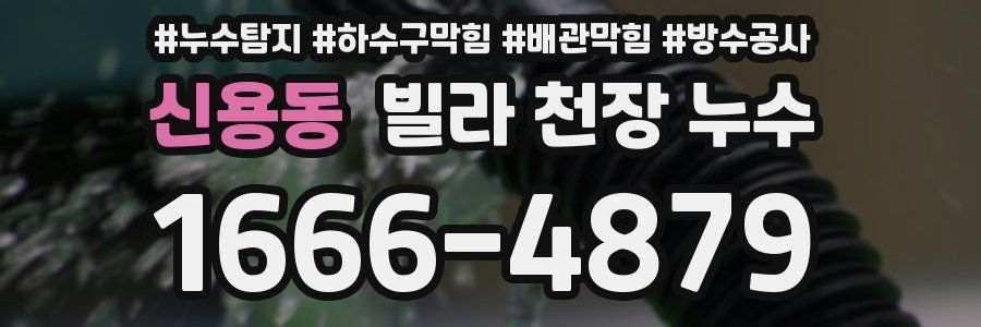 신용동 빌라 천장 누수