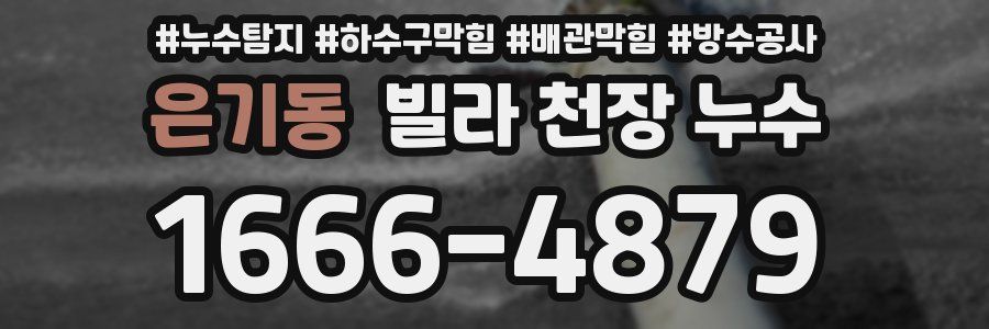은기동 빌라 천장 누수
