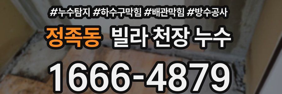 정족동 빌라 천장 누수