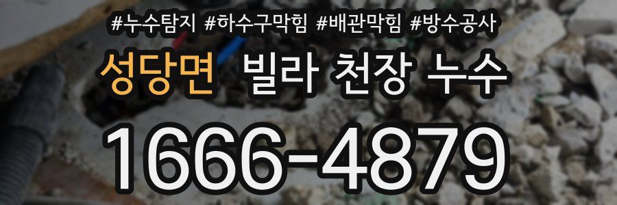 성당면 빌라 천장 누수