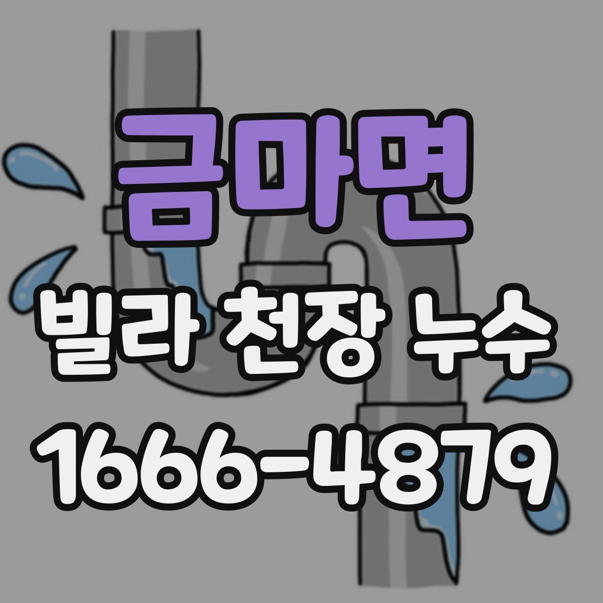 금마면 빌라 천장 누수