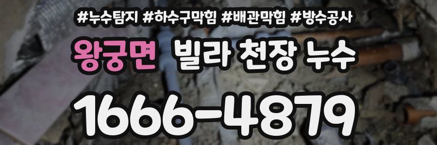 왕궁면 빌라 천장 누수
