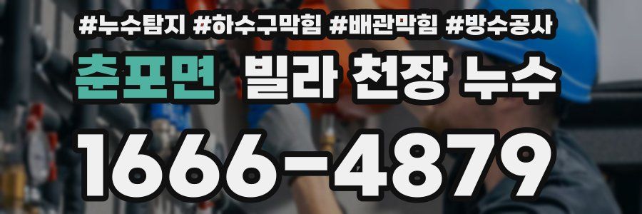 춘포면 빌라 천장 누수