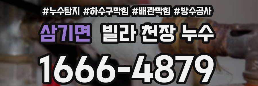 삼기면 빌라 천장 누수