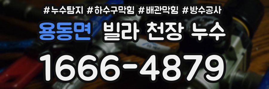 용동면 빌라 천장 누수