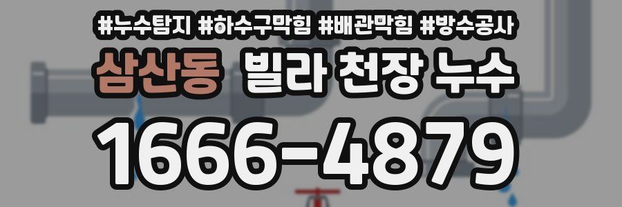 삼산동 빌라 천장 누수