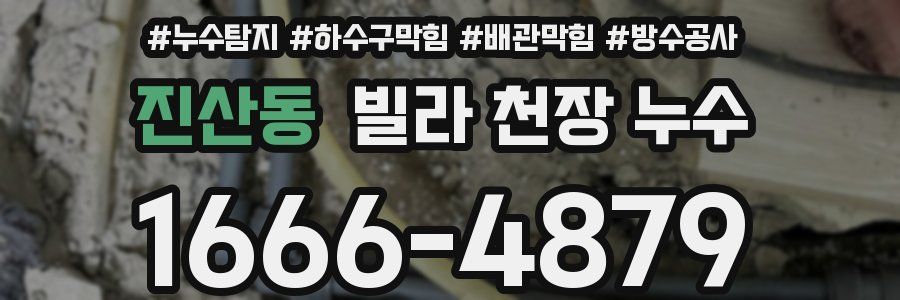 진산동 빌라 천장 누수