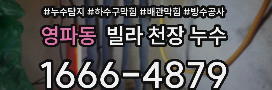 영파동 빌라 천장 누수