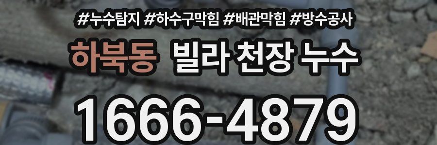 하북동 빌라 천장 누수