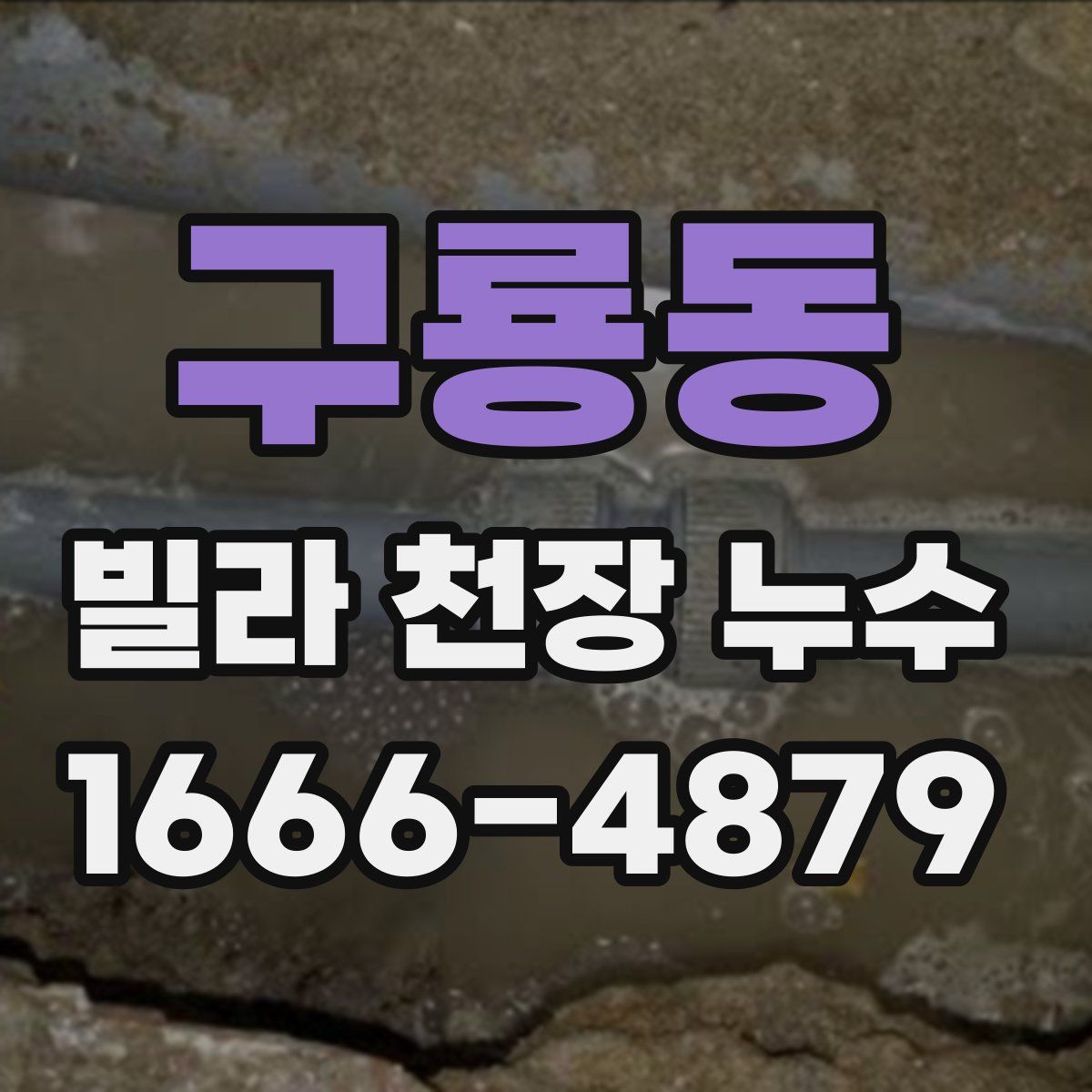 구룡동 빌라 천장 누수