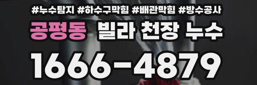 공평동 빌라 천장 누수