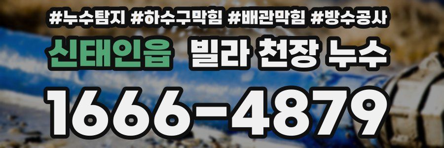 신태인읍 빌라 천장 누수