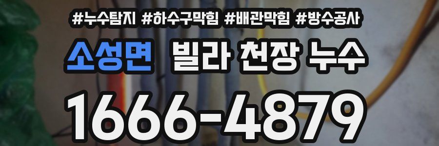 소성면 빌라 천장 누수