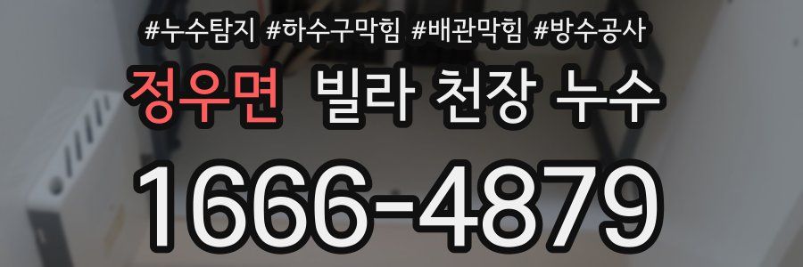 정우면 빌라 천장 누수