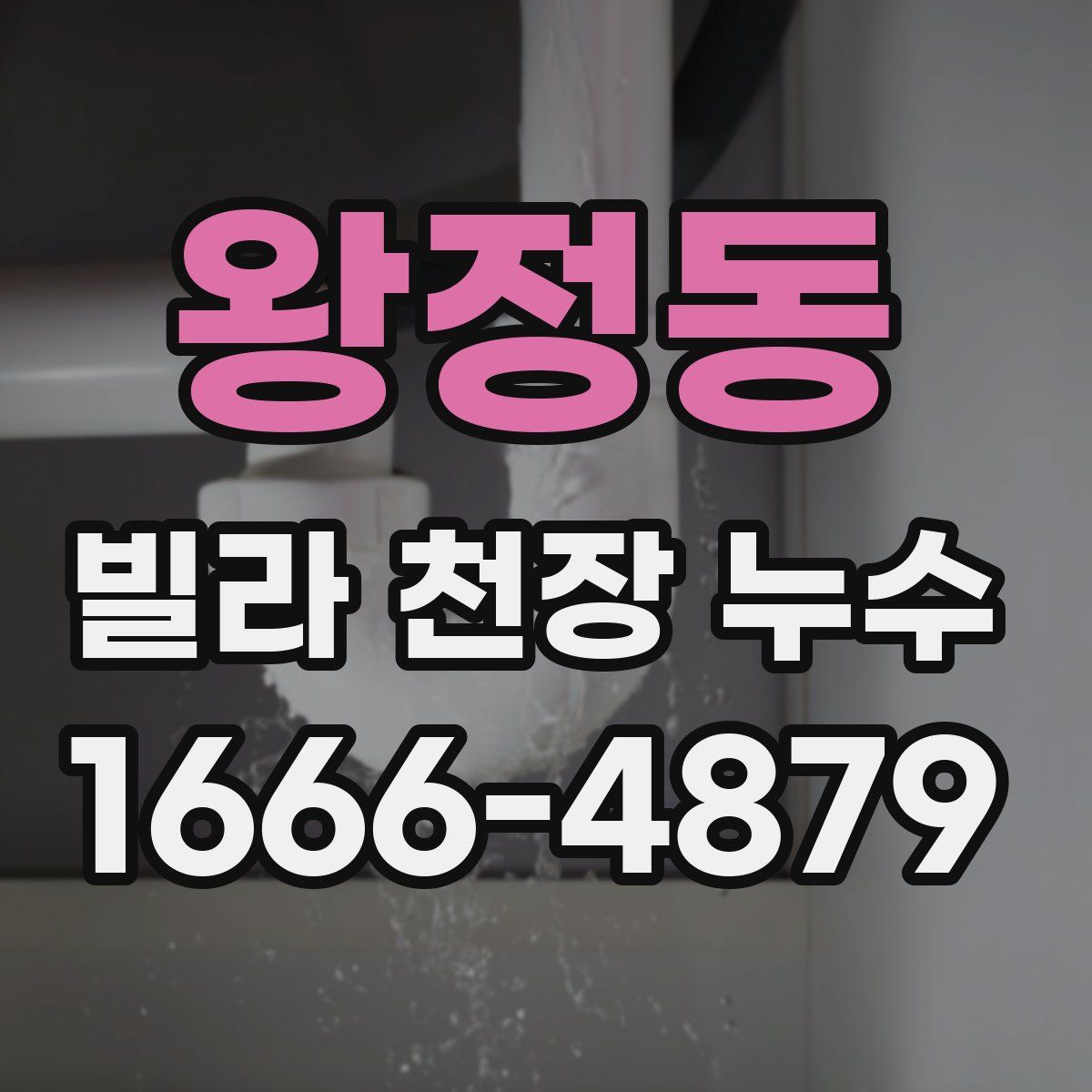 왕정동 빌라 천장 누수