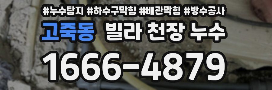 고죽동 빌라 천장 누수