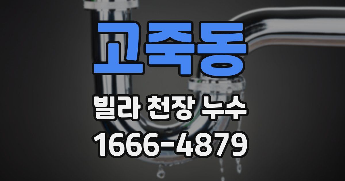 고죽동 빌라 천장 누수