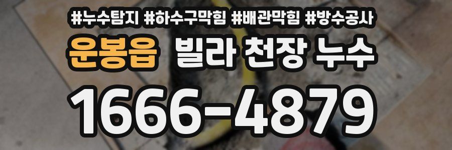 운봉읍 빌라 천장 누수