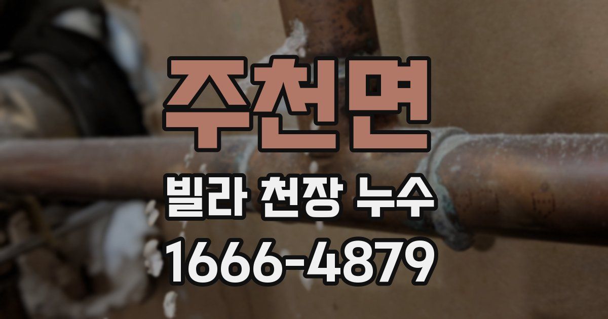 주천면 빌라 천장 누수