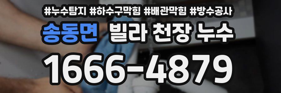 송동면 빌라 천장 누수
