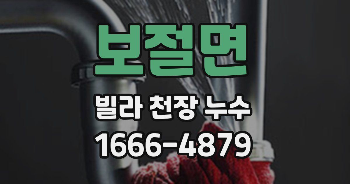 보절면 빌라 천장 누수