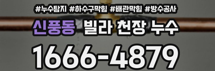 신풍동 빌라 천장 누수