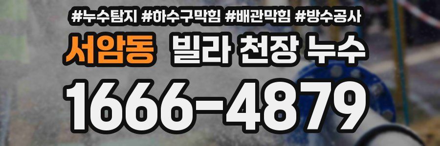 서암동 빌라 천장 누수