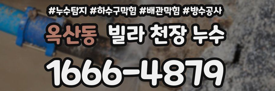 옥산동 빌라 천장 누수