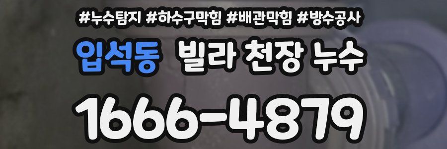 입석동 빌라 천장 누수