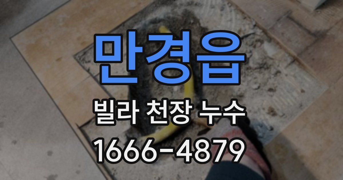 만경읍 빌라 천장 누수