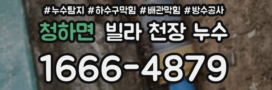 청하면 빌라 천장 누수
