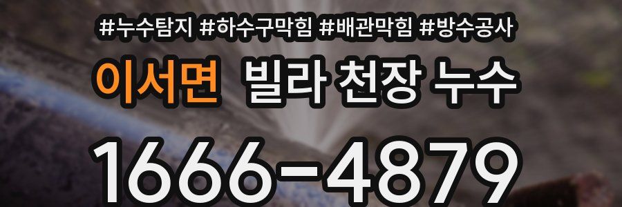 이서면 빌라 천장 누수