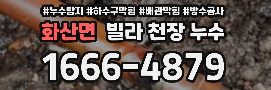 화산면 빌라 천장 누수