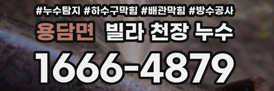 용담면 빌라 천장 누수