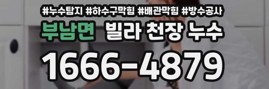 부남면 빌라 천장 누수
